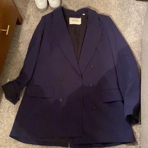 Babaton oversized navy blue blazer - size 2